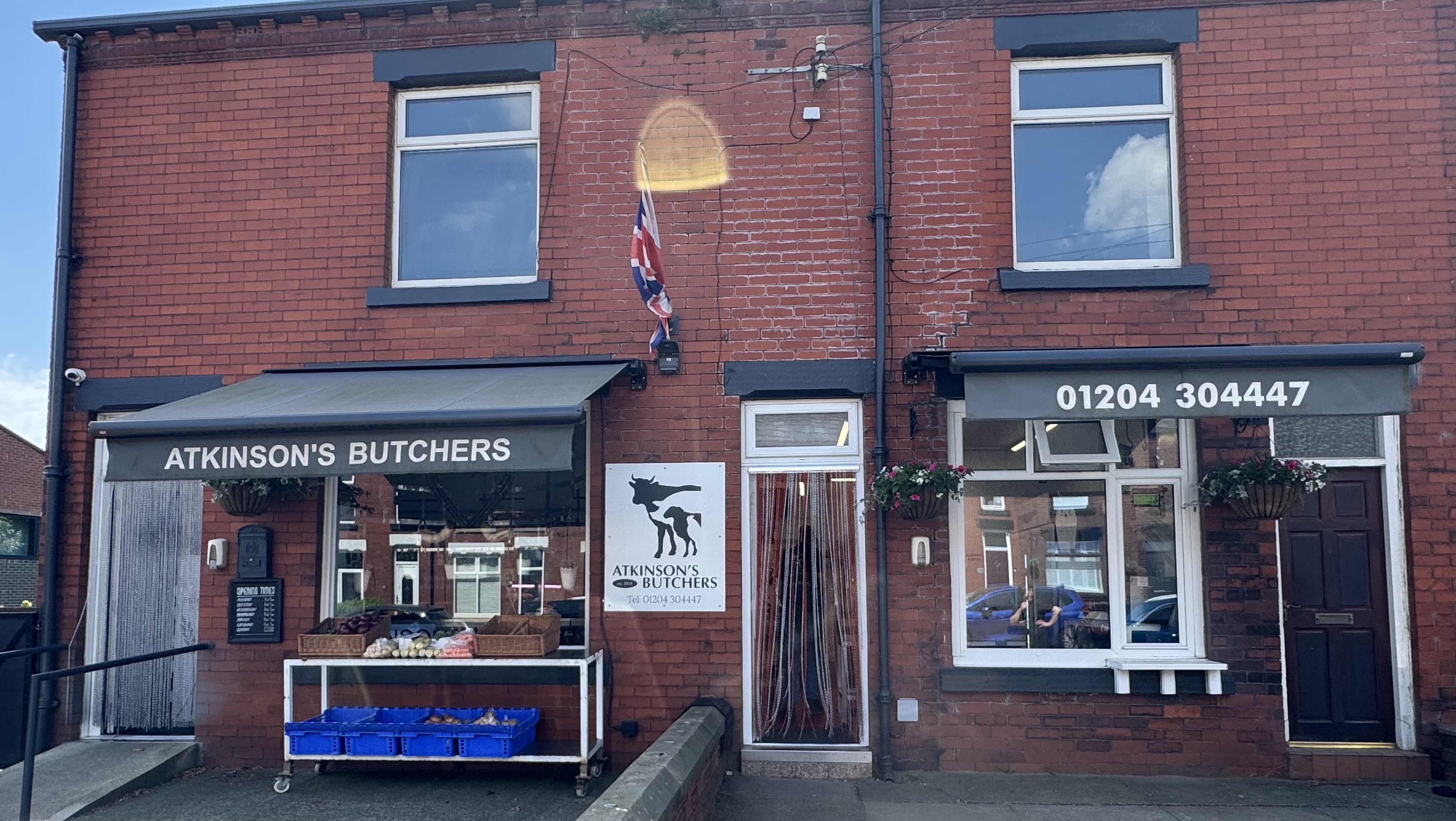 Atkinson's Butchers shopfront